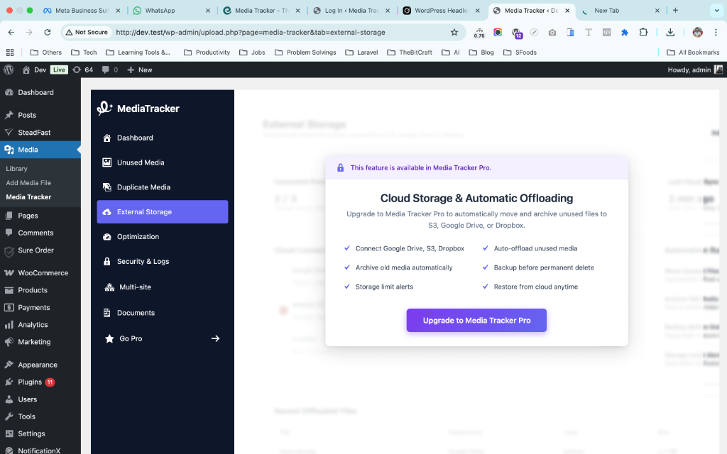 Cloud Storage & Automatic Offloading Feature